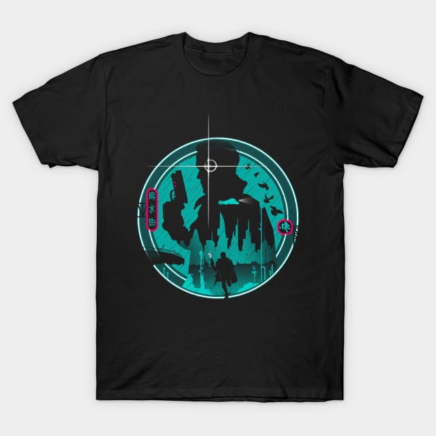 Neo Noir Run T-Shirt by Vincent Trinidad Art